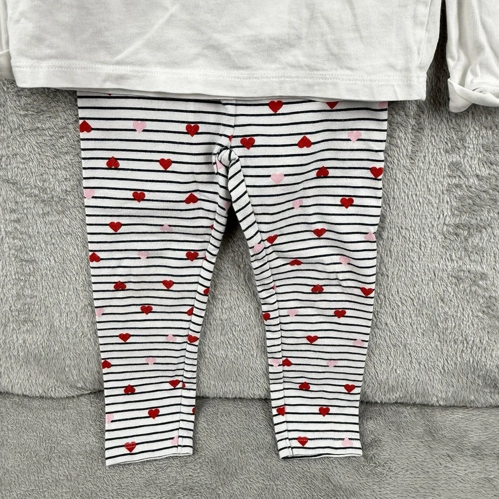 Janie‎ and Jack Valentine's Day Outfit Size 2T Shirt Pants Hearts Coquette Cute